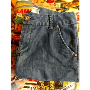 Women's flare denim dress pants